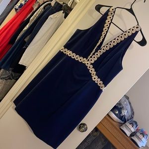 Lilly Pulitzer navy and dress Sz 16